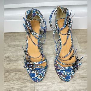 Jcrew Collection Liberty of London strappy heels 7